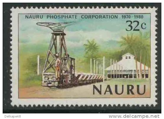 Nauru 1980 Mi 212 A ** Electric Locomotive – 10th Ann. Nauru Phosphate Corporation / Elektrische Lokomotive - Treinen