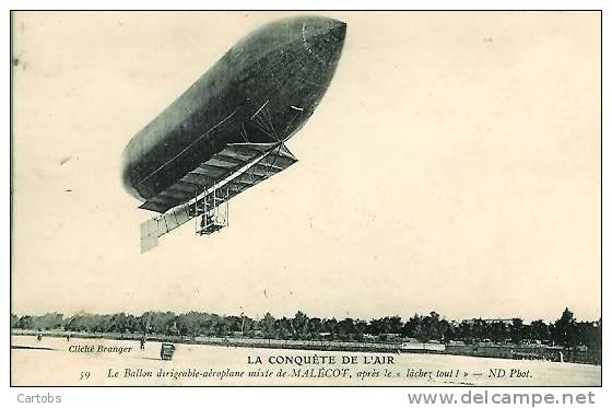 Le Ballon Dirigeable Mixte De MALECOT Après" Le Lachez Tout" - Sonstige (Luft)