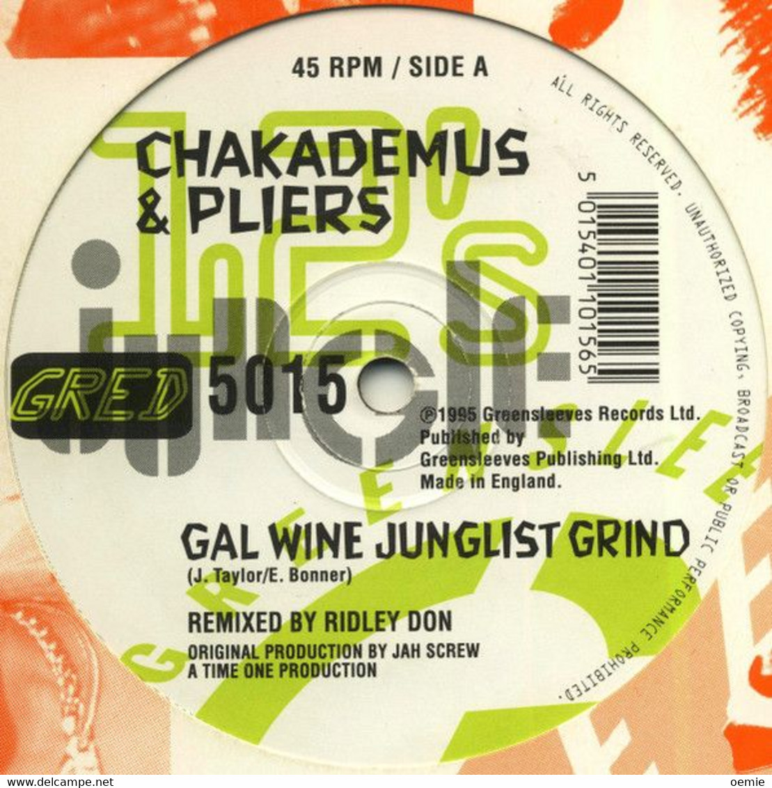 CHAKADEMUS  &  PLIERS  °  GALGRIND DRUM'N'BASS - 45 T - Maxi-Single