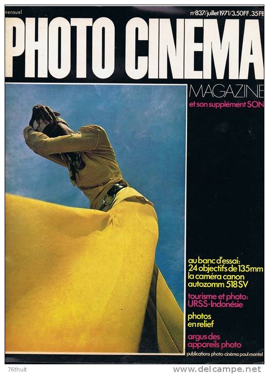 Juillet 1971 - PHOTO CINEMA  -  Sommaire Sur Le Scan - Photographs