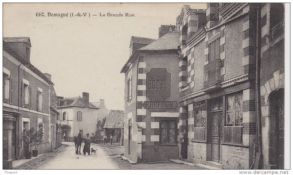 &curren;&curren;   660  - DOMAGNE - La Grande Rue  - Hôtel Fréreux     &curren;&curren; - Autres & Non Classés