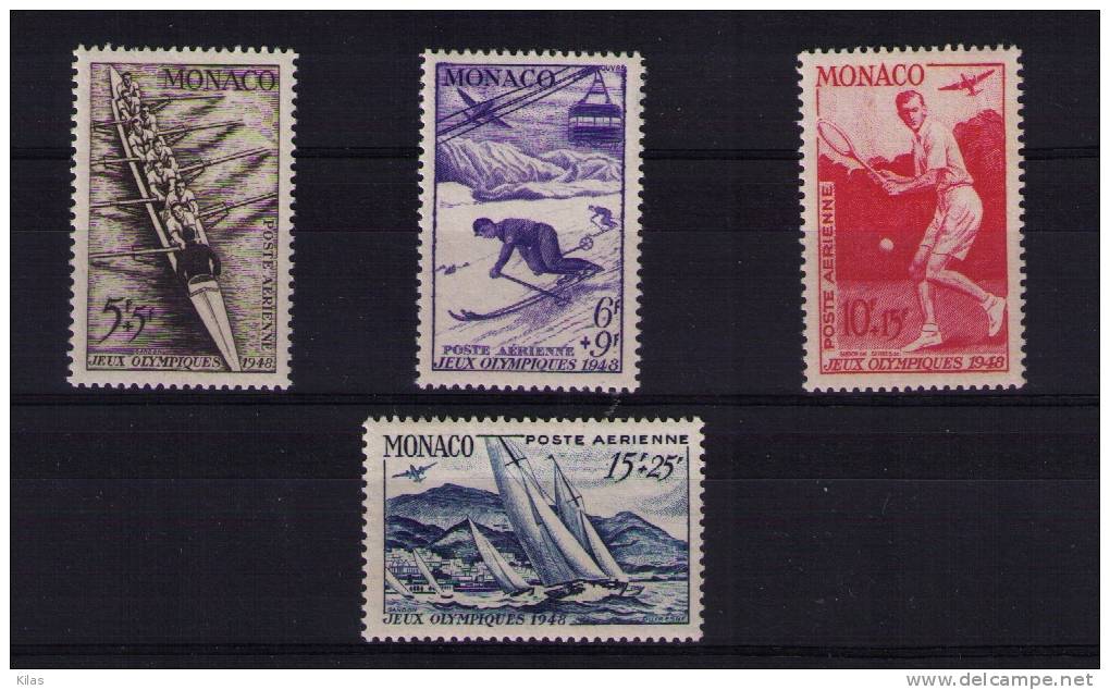 MONACO 1948 AIRMAIL, Olympic Games MNH - Verano 1948: Londres