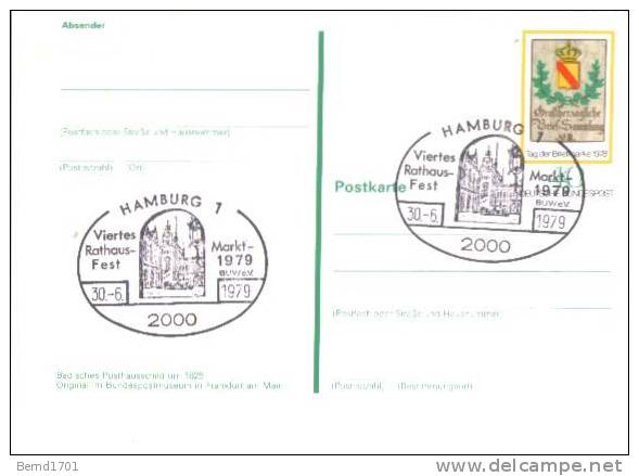 Germany - Sonderstempel / Special Cancellation ( B177) - Postkaarten - Gebruikt