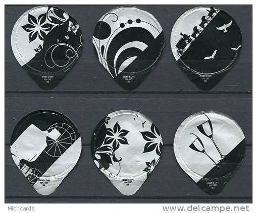 4159 A - Fantasy - Serie Complete De 6 Opercules Suisse - Milk Tops (Milk Lids)