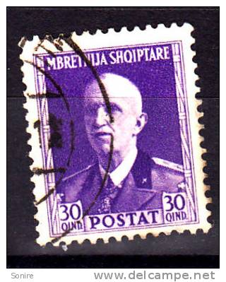 1939-40 EFFIGE DI VITTORIO EMANUELE III---30Q USATO - Albania