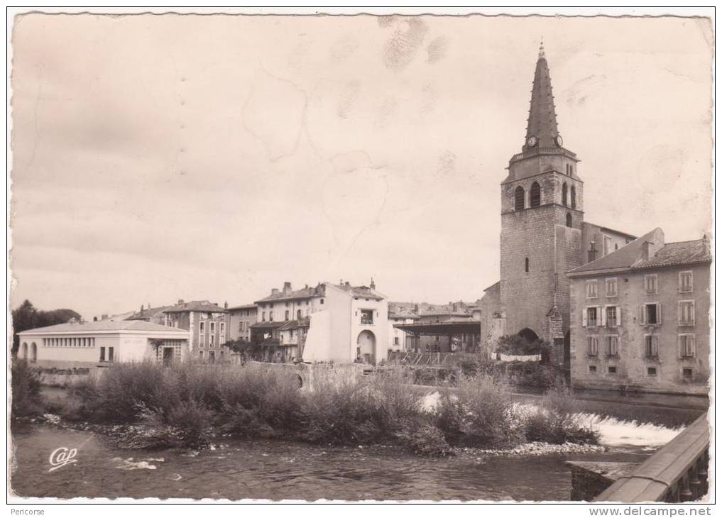 09  St Girons  Le Salat Et L´eglise - Saint Girons