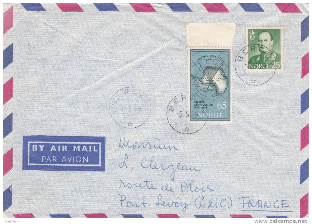 Bergen 1959  - Lettre Brief Letter - Covers & Documents