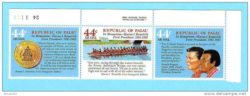 PALAU PRESIDENT 1986  / MNH** / BH 88 - Palau