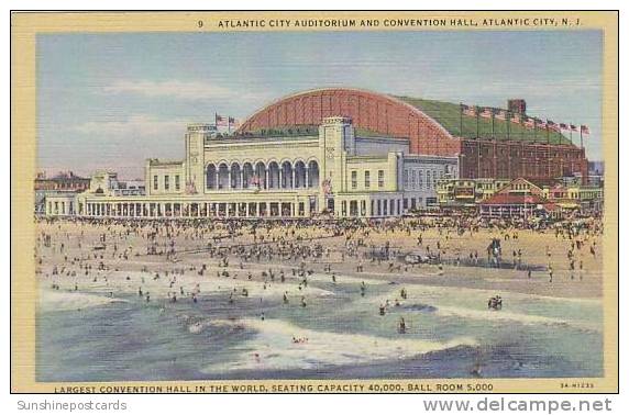 New Jersey Atlantic City Auditorium And Convention Hall - Atlantic City