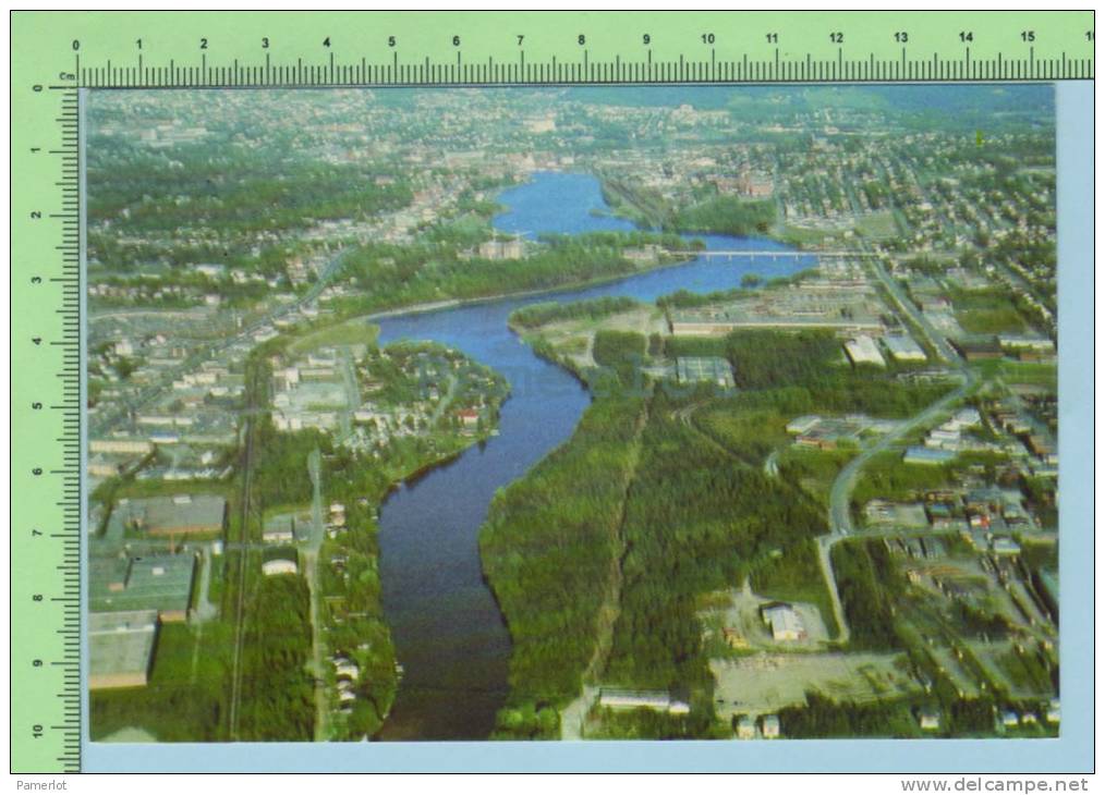 Sherbrooke ( La Rivière Magog Traversant Sherbrooke) Quebec Canada 2 Scan Carte Postale Post Card - Sherbrooke