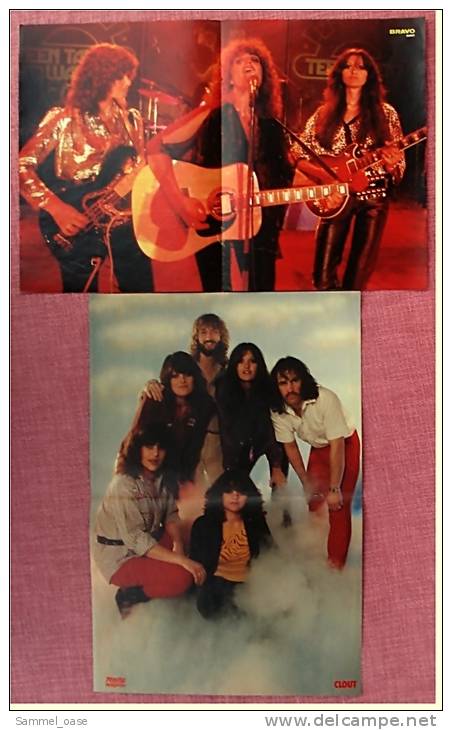2 Kleine Musik-Poster  Band Clout  -  1 Rückseiten : Maria Epple ,  Von Bravo + Pop Rocky Ca. 1982 - Afiches & Pósters