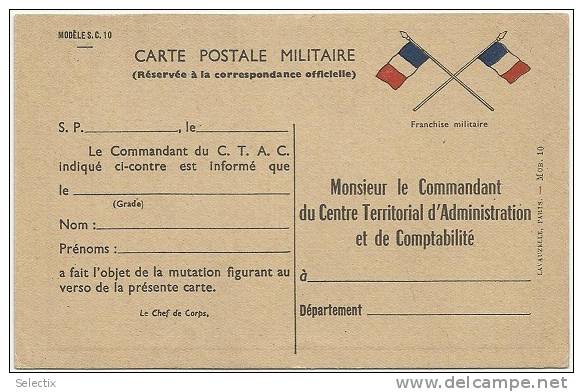 France 1915 WWI - Military Postal Stationery Correspondence Card - Lettres & Documents