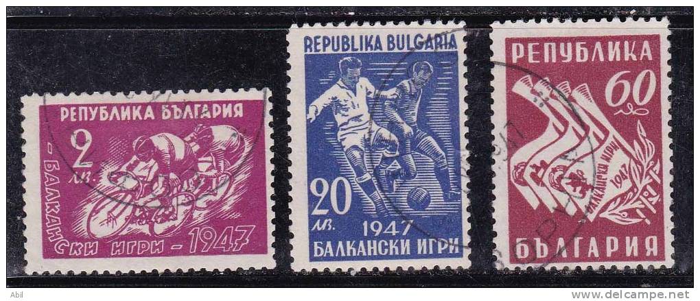 Bulgarie 1947 N°Y.T. :  539,542 Et 543 Obl. - Gebraucht