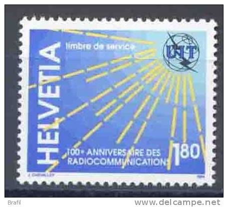 1994 Svizzera, Centenario Radiocomunicazioni, Serie Completa Nuova (**) - Officials