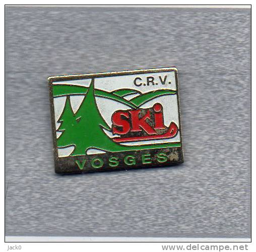 Pin´s  Sport   Ski, C.R.V.  SKI  VOSGES  ( 88 ) - Winter Sports