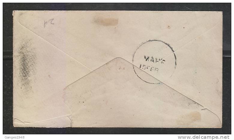 India..1890's  QV  1/2A PS Envelope To ..MAHE..French India   #  46559   Indien Inde - 1882-1901 Empire