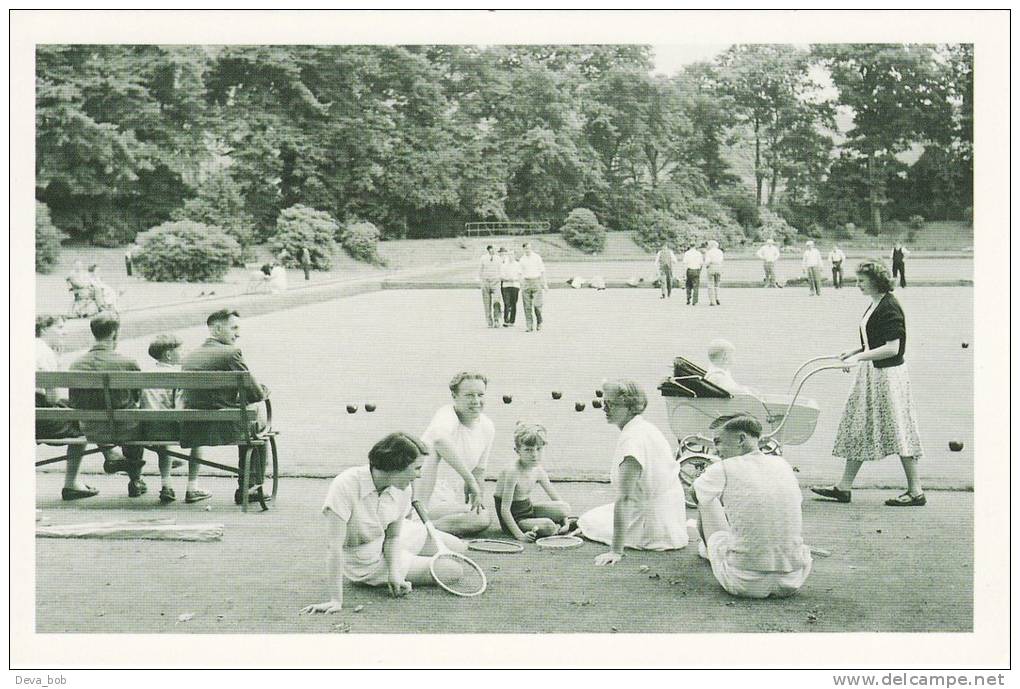 Postcard Bowling Steelworkers Works Club Bowls 1952 Nostalgia - Pétanque