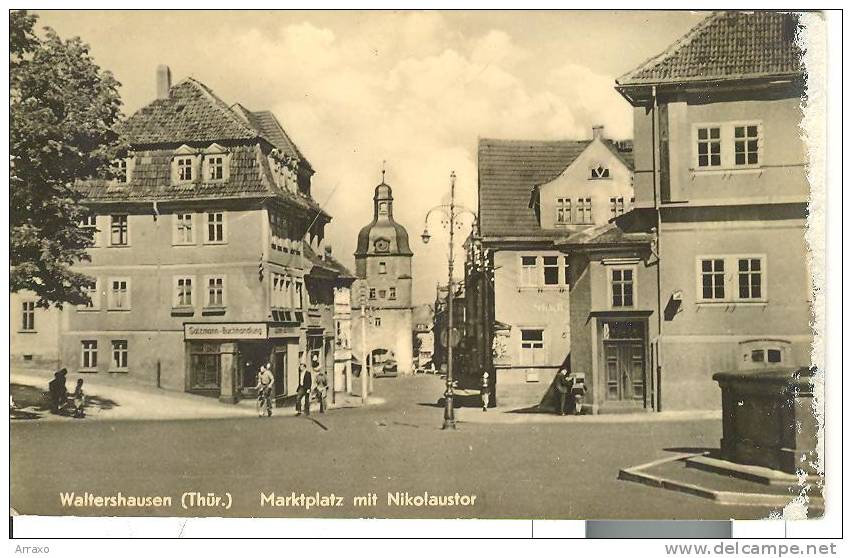 GER254 - Waltershausen - Marktplatz Mit Nikolaustor - Waltershausen
