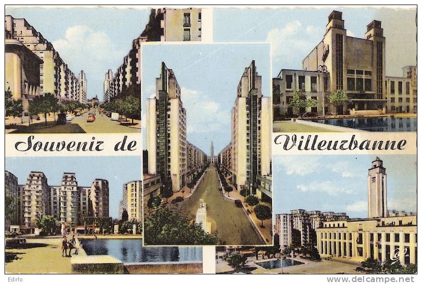 Souvenir De Villeurbanne écrite Tachée - Villeurbanne