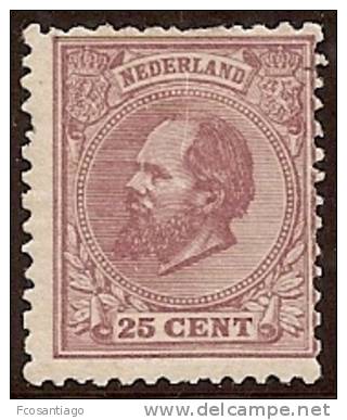 HOLANDA 1872/88 - Yvert #26 - MLH * - Gebruikt