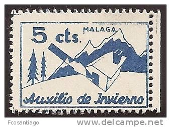 ESPAÑA - GUERRA CIVIL 1936/39 - Galvez #27 - LOCALES MÁLAGA (Auxilio De Invierno) - Militärpostmarken