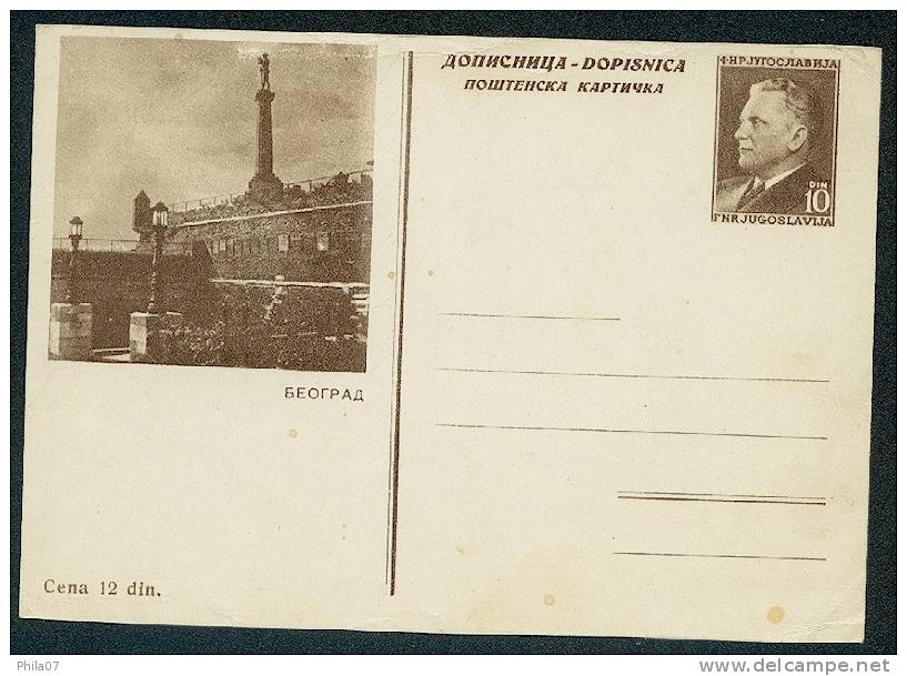 SFRJ Yugoslavia, Stationery With Picture Beograd. See Scan. - Other & Unclassified
