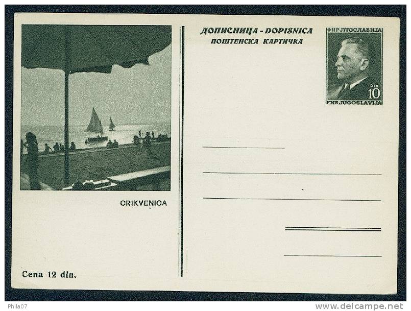 SFRJ Yugoslavia, Stationery With Picture Crikvenica. See Scan. - Other & Unclassified