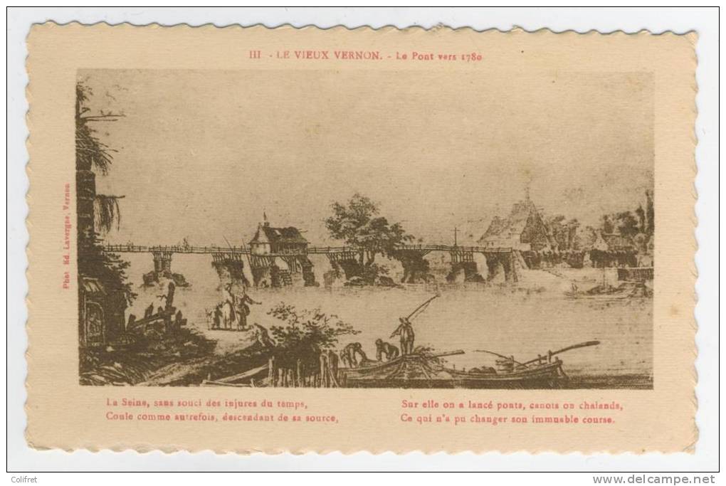 27 - Vernon      Le Pont Vers 1780 - Vernon