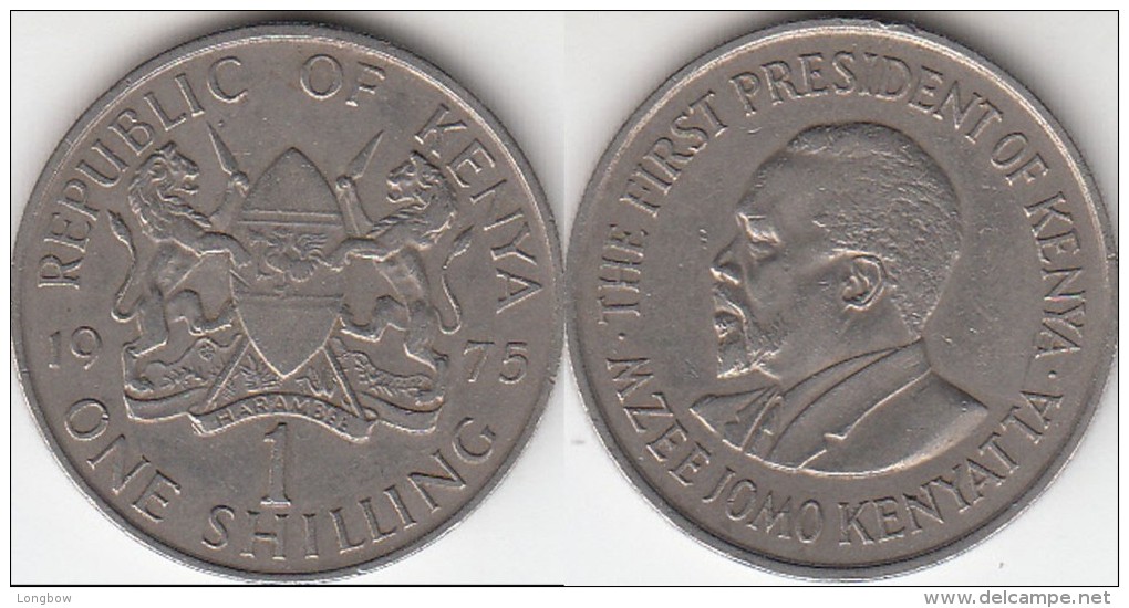 KENYA 1 Shilling 1975 KM#14 - Used - Kenia