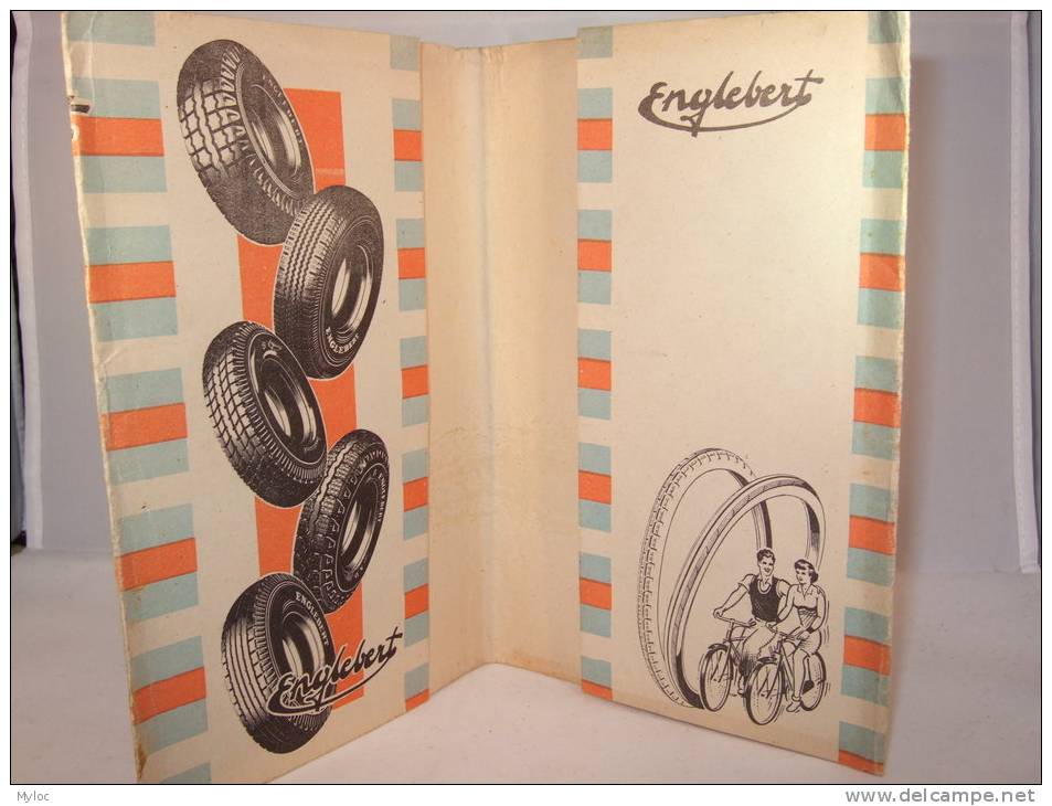 Ancien Protège-cahier, Thème Automobile, Pneus, Offert Par La Librairie Virlée 95 Rue De Fer à Namur. - Bikes & Mopeds
