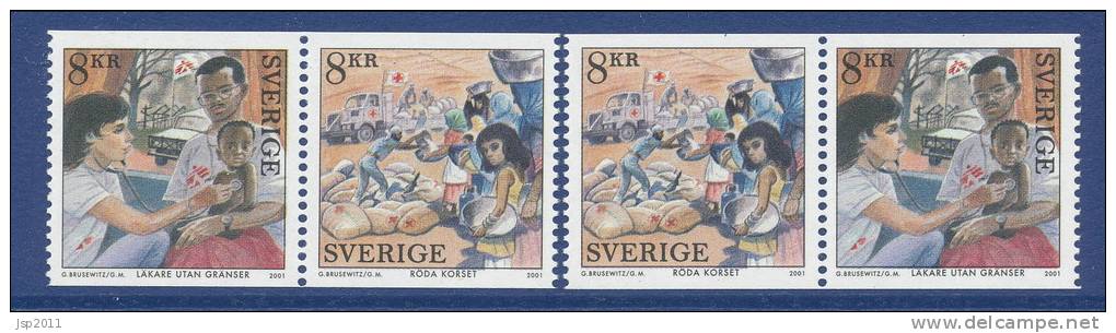 Sweden 2001 Facit #  2263-2264. Centenary Of The Nobel Peaceprize,  MNH (**) - Neufs