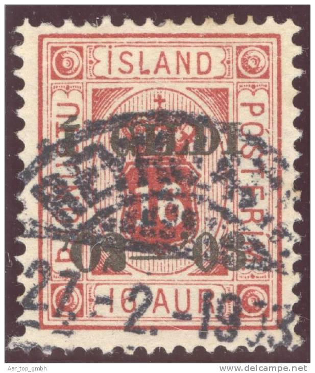 Island Dienst 1876 Mi#6A Gestempelt 1903-02-27 Rey... - Autres & Non Classés