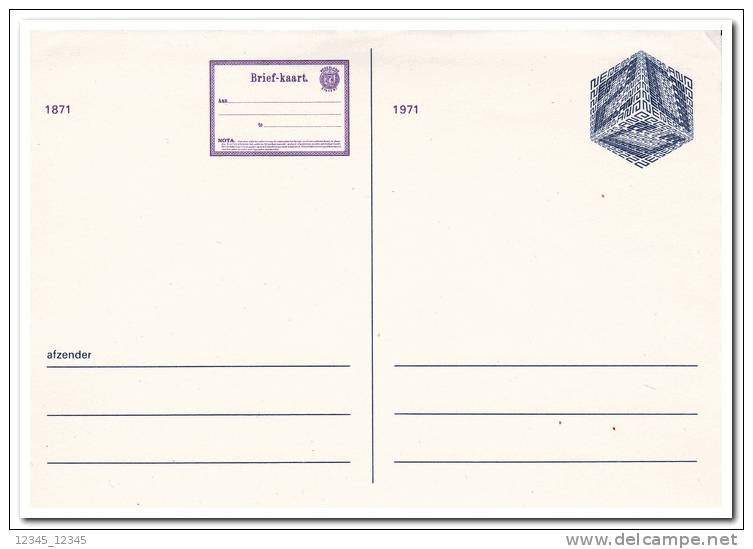 Briefkaart 1971, 20ct., Geuzendam 346 - Entiers Postaux