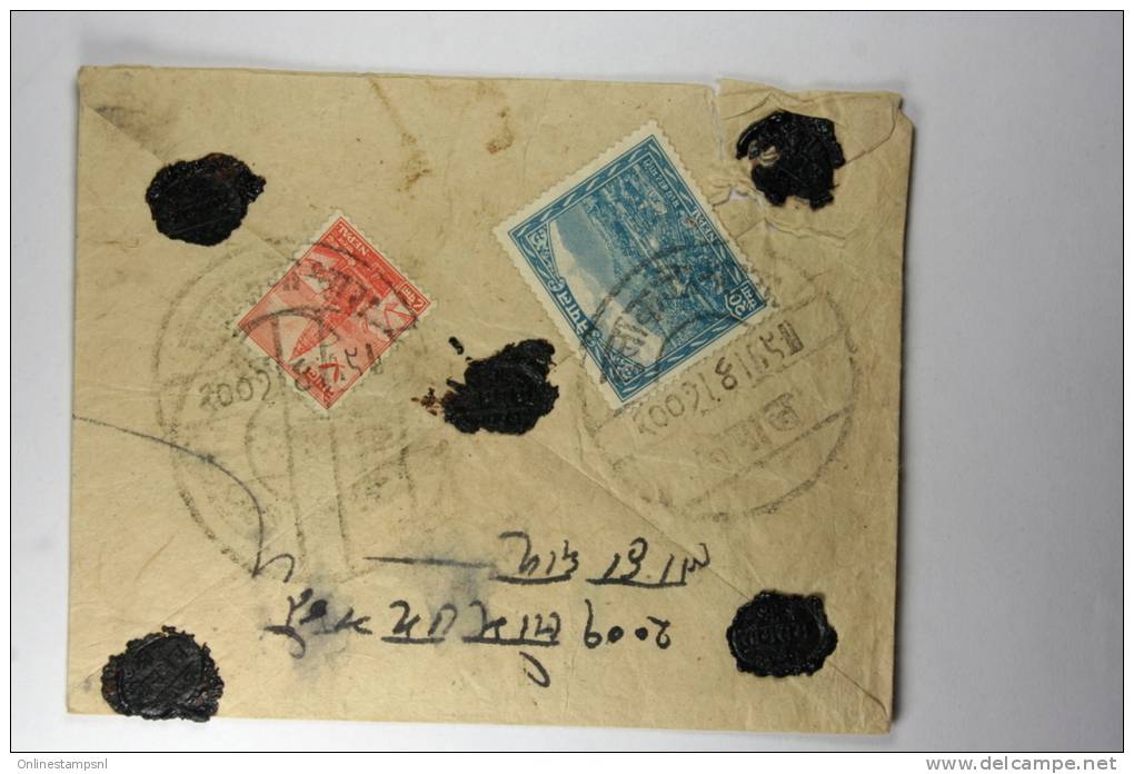 Nepal: Registered And Wax Sealed Old Cover, Mixed Stamps - Nepal