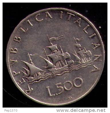 ITALIA - 500 LIRAS DE PLATA (SILVER) DE 1959 - KM 98 - 500 Liras