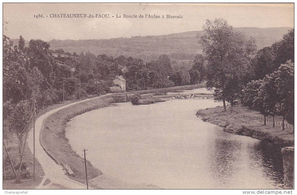 CHÂTEAUNEUF DU FAOU 29, LA BOUCLE DE L'AULNE A BIZERNIC - Châteauneuf-du-Faou