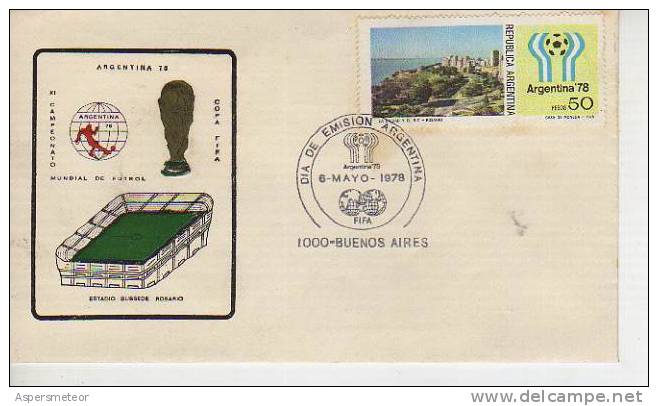 CAMPEONATO MUNDIAL DE FUTBOL  ARGENTINA 1978   FDC OHL - FDC