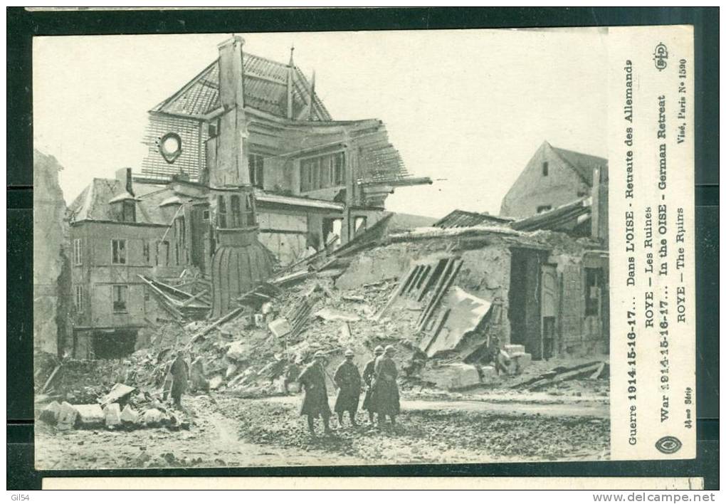 Guerre 1914/15 -  Retraite Des Allemands - Roye - Les Ruines - Uu53 - Roye