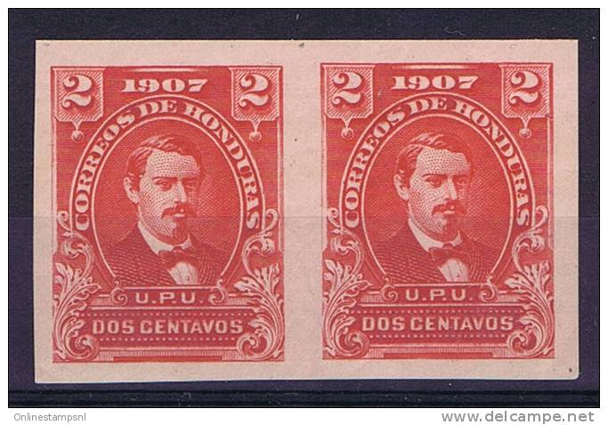 Honduras 1907 Mi 102A Carmin Imperforated, 1 Stamp = MNH, 1x MH/* - Honduras