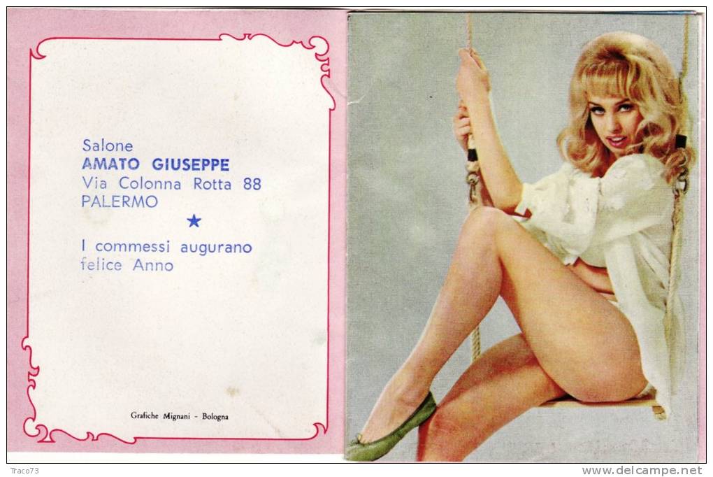 PALERMO / Calendario Da Barbiere " SIRENE " _ 1970 - Small : 1961-70