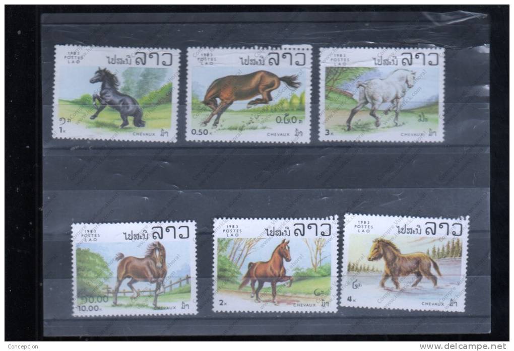 LAOS Nº 454 AL 459 - Pferde