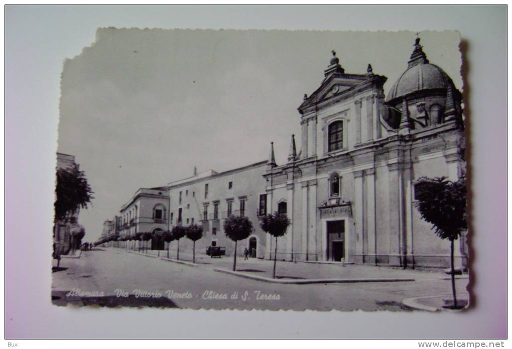 ALTAMURA   CHIESA     BARI  PUGLIA BARI   NON  VIAGGIATA   COME DA FOTO AFFRANCATA MANCANZA ANGOLO - Altamura