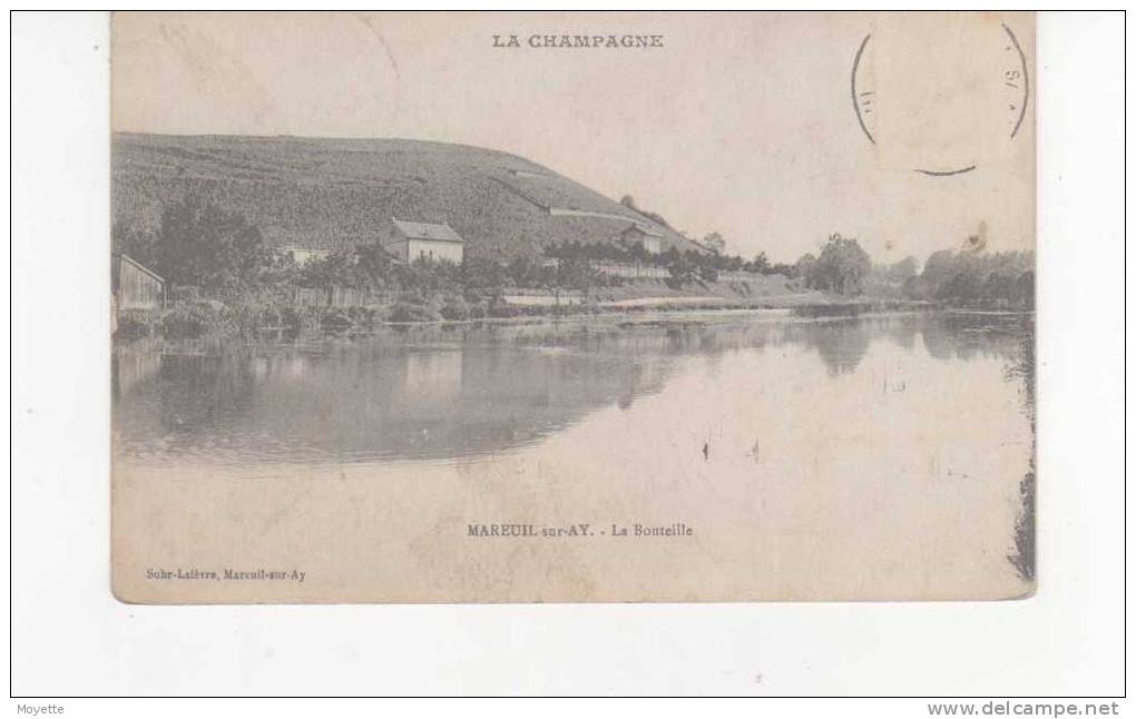 CPA-51-1918-MAREUIL-sur-AY-LA BOUTEILLE-LA CHAMPAGNE - Mareuil-sur-Ay