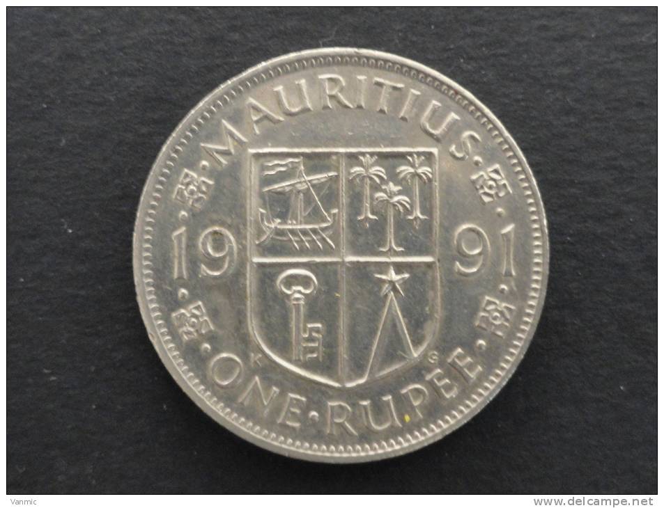 1991 - 1 Rupee - Ile Maurice - Mauritius - Mauritius