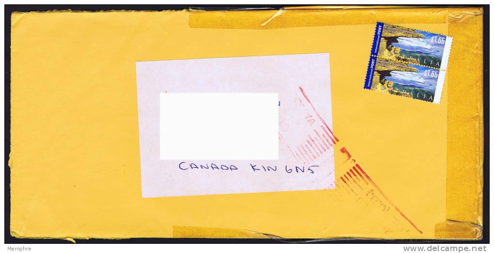 2005  Airmail Letter To Canada International $1,65 X 2  Stamp  Gariwerd-Grampians - Lettres & Documents