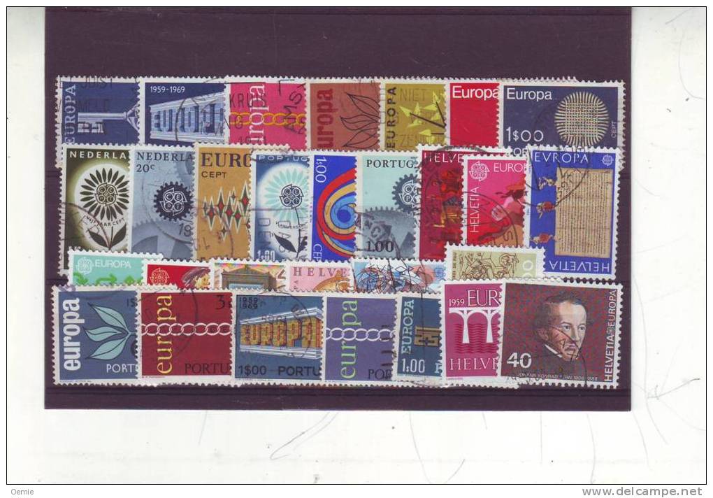 29  TIMBRES  OBLITERE  EUROPA - Collections