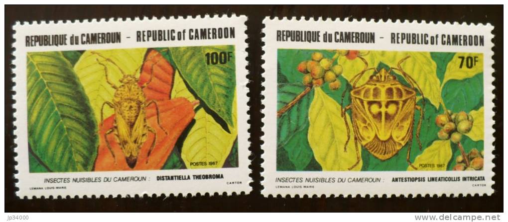 CAMEROUN  Insectes, Insecte, Insect, Insects, Insectos, Insekten, Yvert 815/6 NEUF MNH** - Papillons