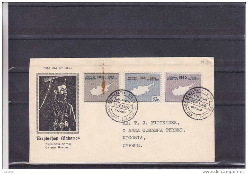 Chypre - Lettre De 1960 - Carte De Chypre - Covers & Documents