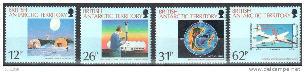 BAT British Antarctic Territory 1991 Ozon - Mi 177-180 - MNH (**) - Neufs