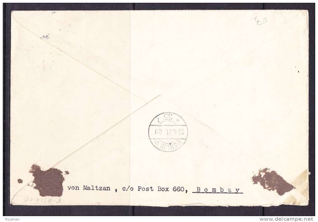 E-ASIA-05 LETTER FROM INDIA BOMBAY TO GERMANY BERLIN 23.04.1931 - Airmail